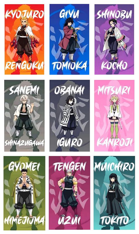 Hashira Demon Slayer Names List