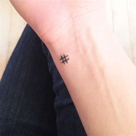 Custom Hashtag Temporary Tattoos