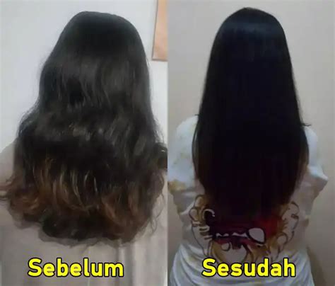 Hasil Pelurusan Rambut