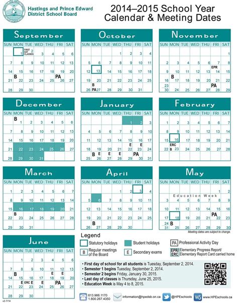 Hastings Academic Calendar