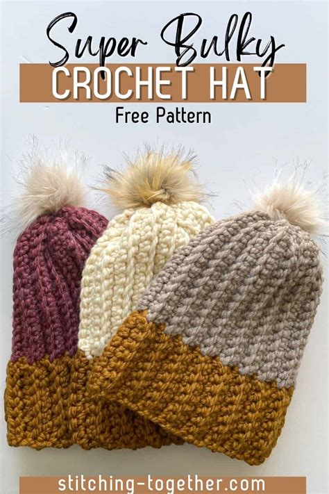 Hat Crochet Pattern Bulky Yarn