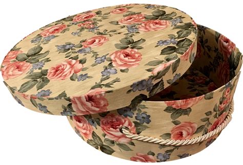 Large 15” Hat Box in Vintage Floral Fabric, Decorative Fabric Covered Hat Boxes, Round Storage