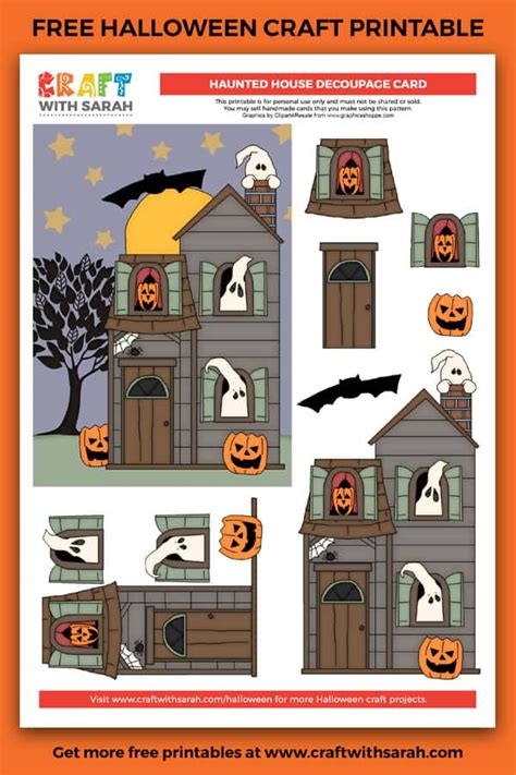 Haunted House Craft Printable