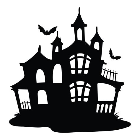 Haunted House Outline Printable