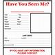 Have You Seen Me Poster Template