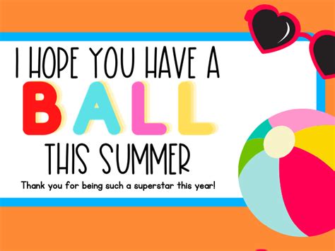 Have A Ball This Summer Free Printable