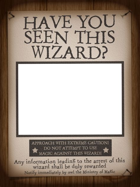 Have You Seen This Wizard Template