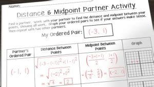 Having Fun with Distance and Midpoint - Math in the Middle