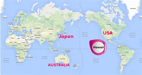 Hawaii In Map Of The World