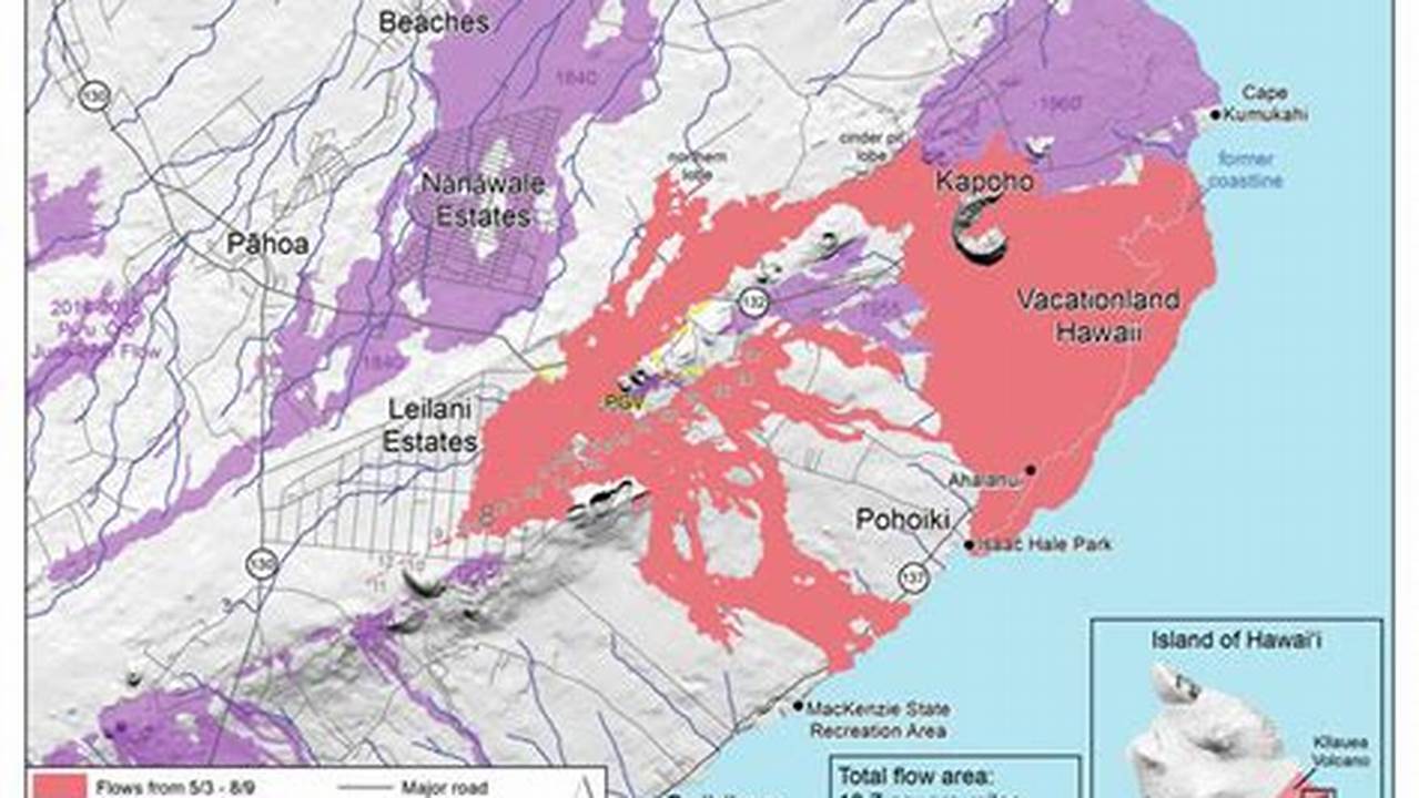 Hawaii Lava Flow Map 2025