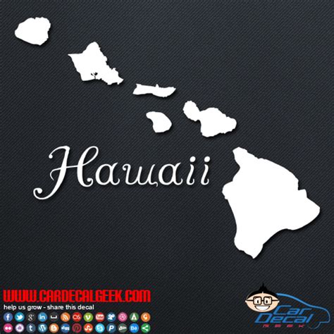 Hawaii Car Window Stickers