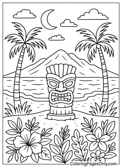 Hawaii Coloring Pages