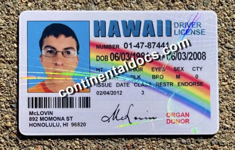 Hawaii Driver License