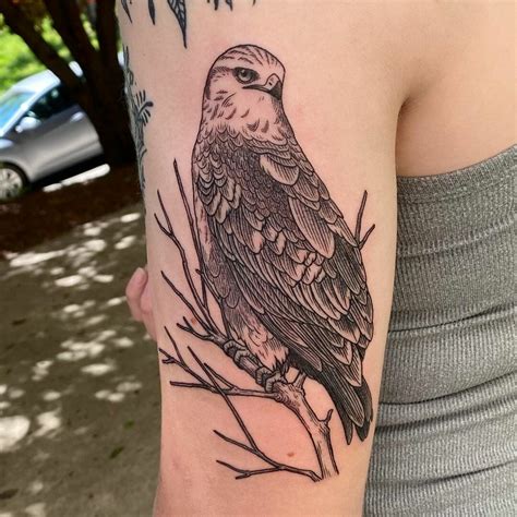 Red tailed hawk by Marc Nelson Colt's Timeless Tattoos