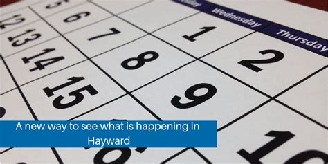 Hayward Events Calendar