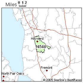 Hayward Map, California