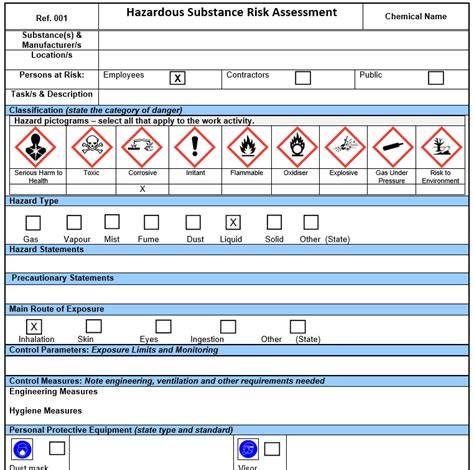 Download the Chemical Quick Assessment Form