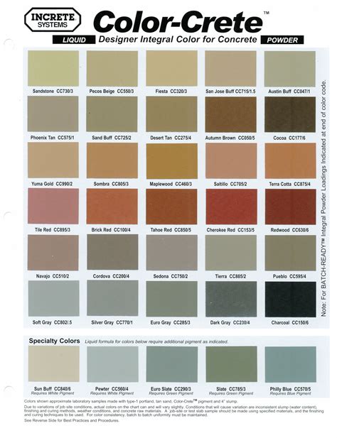 Hc Concrete Paint Colors