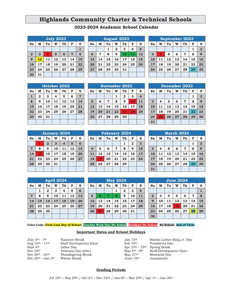 Academic Calendar