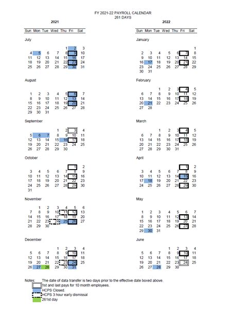 Hcps Payroll Calendar