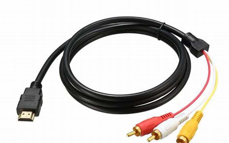 Hdmi To 3 Rca Av Audio Video Component Converter Cable