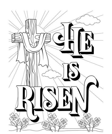 He Is Risen Color Pages