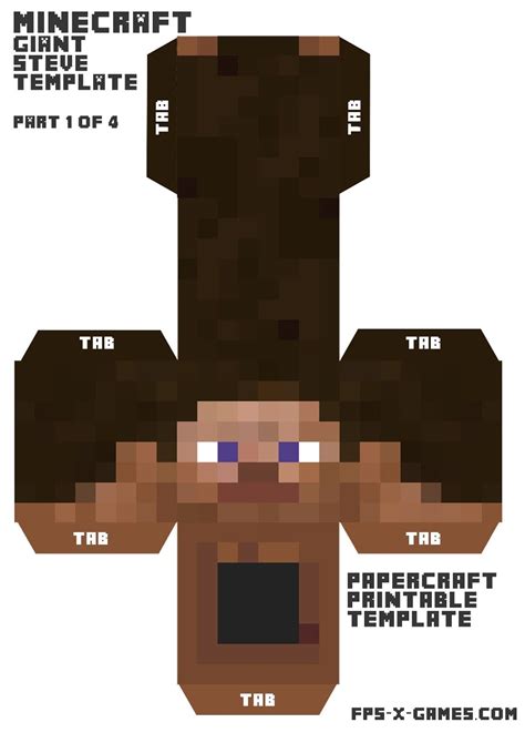 Head Printable Minecraft Characters