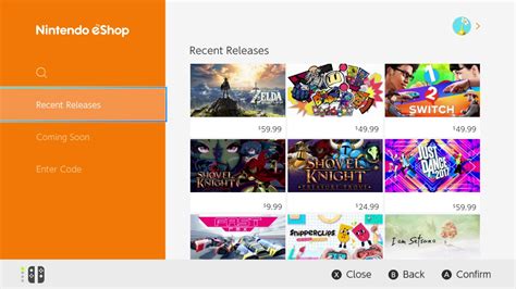 Head to Nintendo Switch eShop