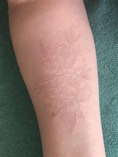 Healing White Ink Tattoo