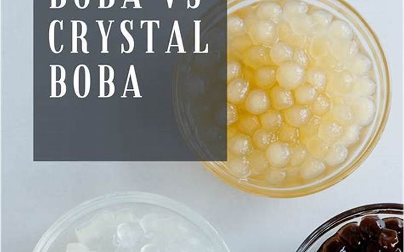 Health Benefits Of Crystal And Honey Boba