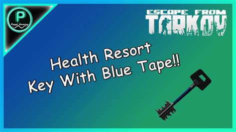 Health Resort Office Key With Blue Tape