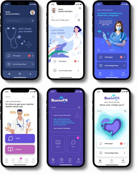 Healthcare Mobile App Design Templates