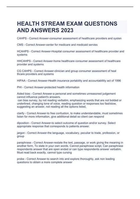 Healthstream Experts Ask Your Health Questions and Get Answers