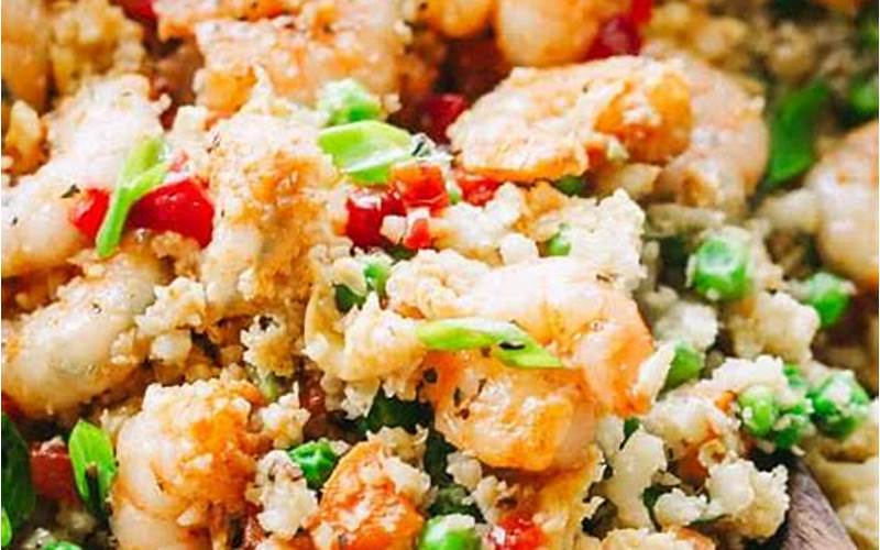 Healthy Meal Idea #5: Cauliflower Fried Rice With Shrimp