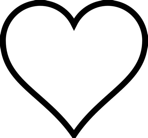 Free Black And White Clipart, Heart ClipArt Best