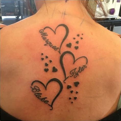 Infinity heart with my girls names! Ink ninja tattoo made