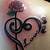 Heart With Roses Tattoo
