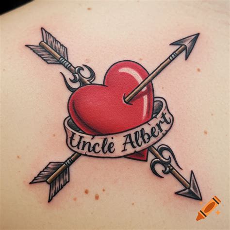 Heart And Arrow Tattoos