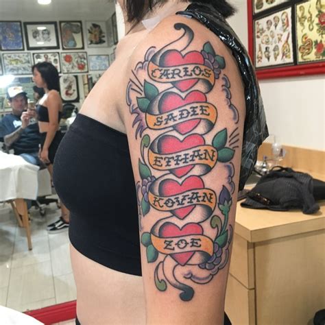 Heart Banner Tattoo