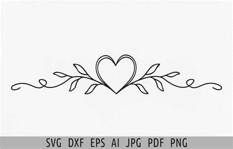 Embellish Your Designs with Artistic Heart Border SVG