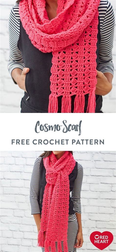 Heart Crochet Scarf