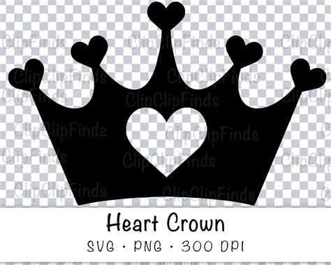 Unleashing Love and Creativity with Heart Crown SVG – Reign Over Your Designs!
