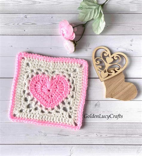 Heart Granny Square Crochet