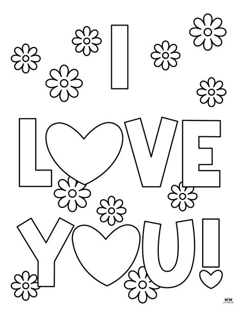 Heart Love Coloring Pages