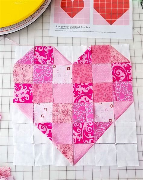 Heart Quilt Block Pattern