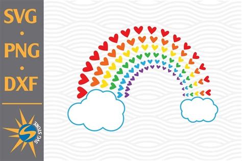 Download Heart Rainbow SVG IMAGE Files DXF Files