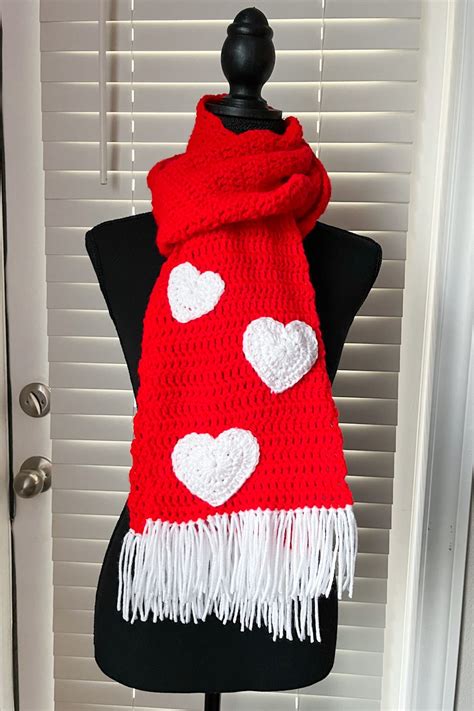 Heart Scarf Crochet