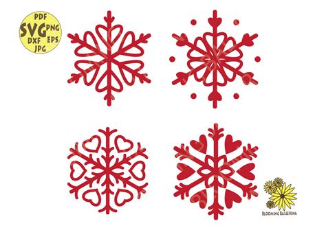 Fall in Love with Heart Snowflake Svg: Unique and Intricate Designs for Your Winter Projects