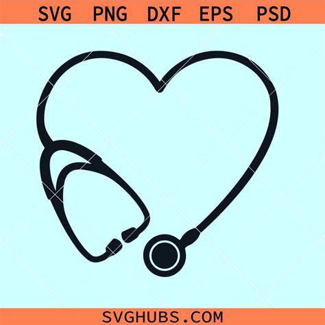 Listen to Your Heart's Beat with Style: Discover the Best Heart Stethoscope SVG Designs