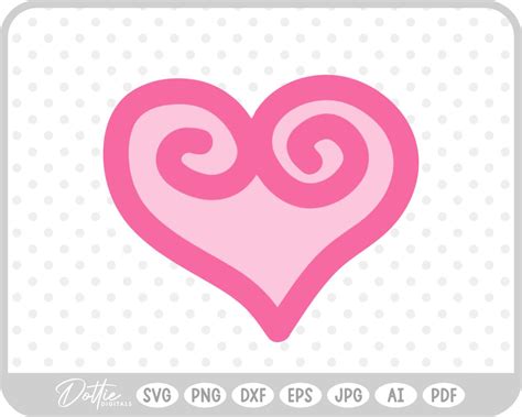 Download Heart Swirls Commercial Use DXF Files